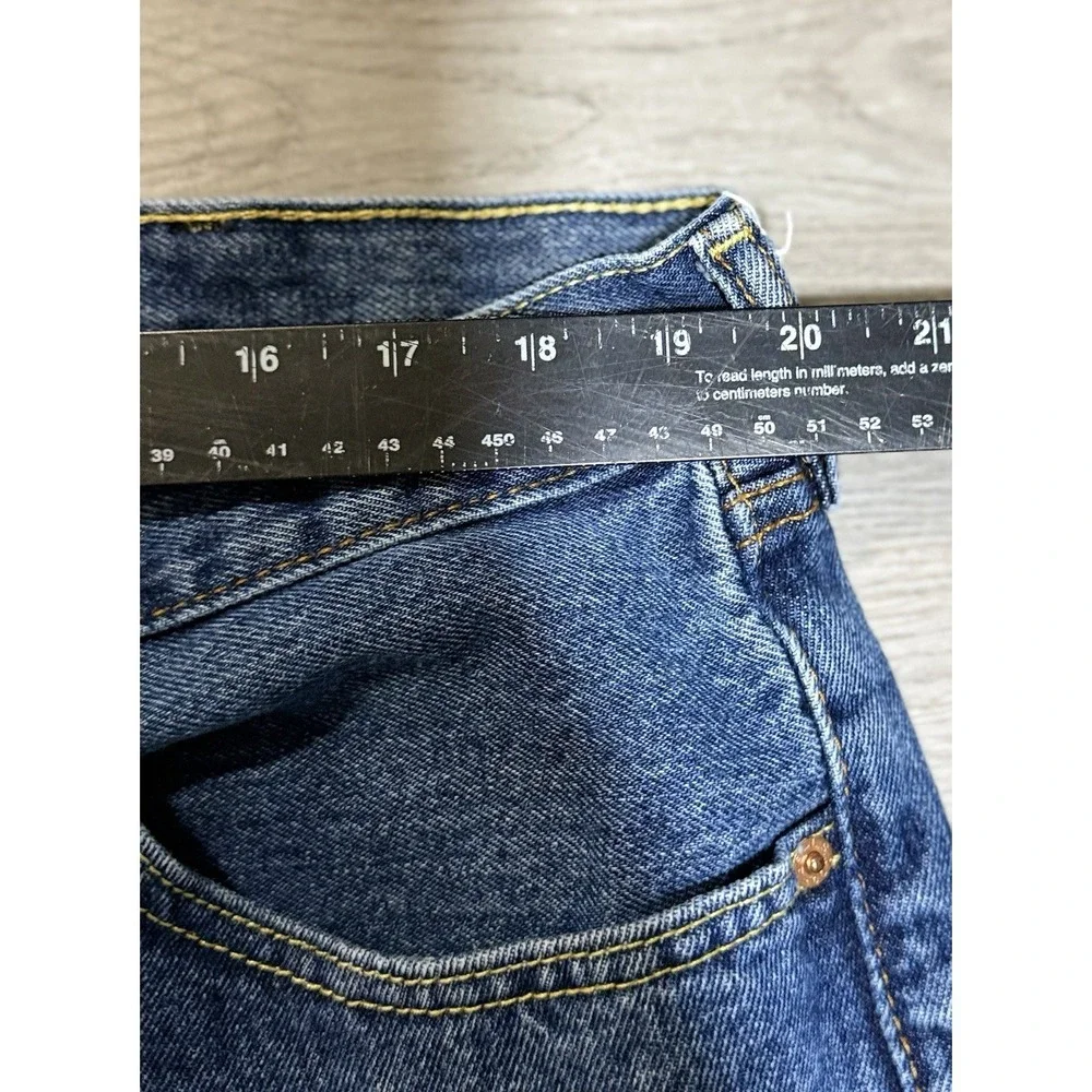 Levis 505 Regular Jeans Mens 42x30 Blue Medium Wash Straight Denim Casual Pants